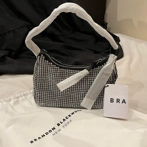 Saks 5th Ave Brandon Blackwood bedazzled rhinestone purse